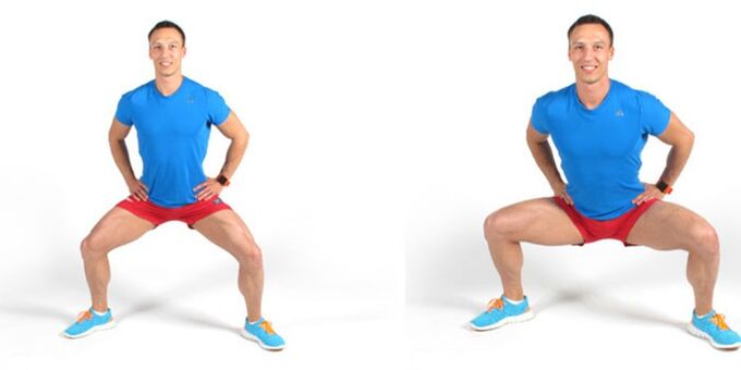 Plie squats will help to effectively increase a man's power. 